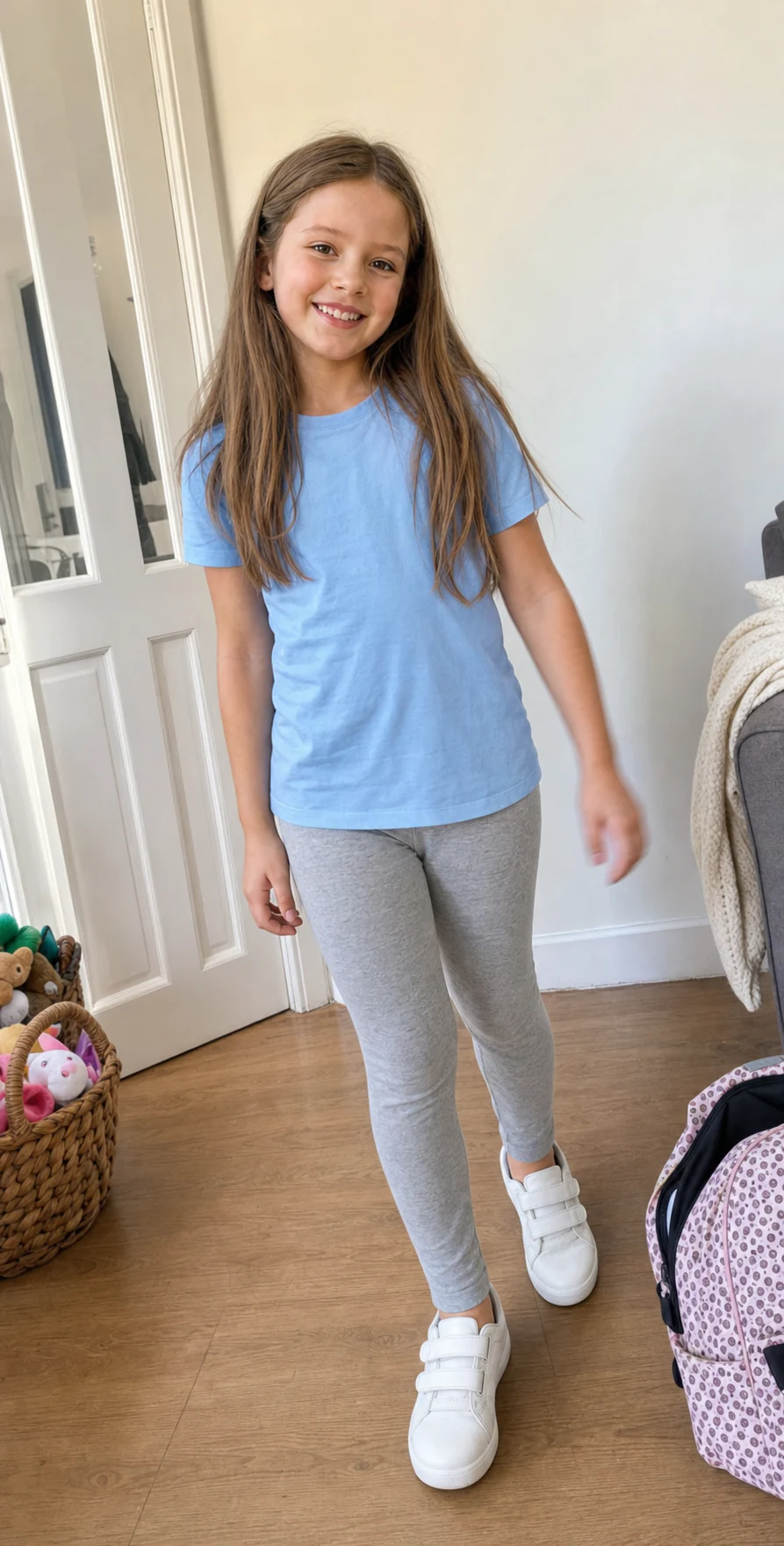 Lily before styling